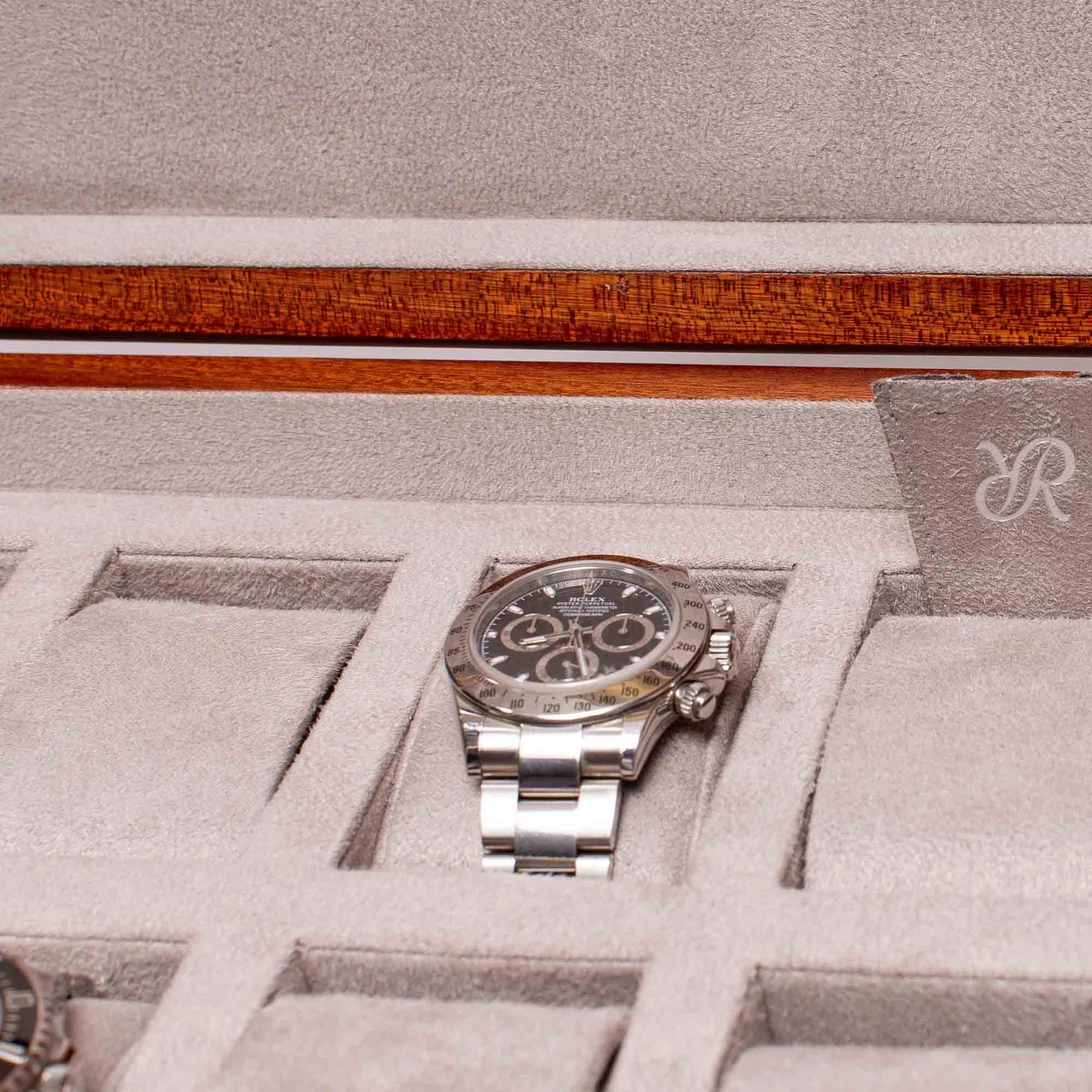Rapport - Heritage 4 Watch Box in Grey Lacquer | L415