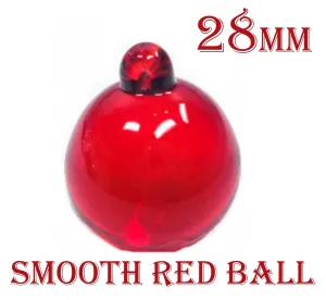 Red Smooth Ball Chandelier Crystal, 28mm Crystal Ball