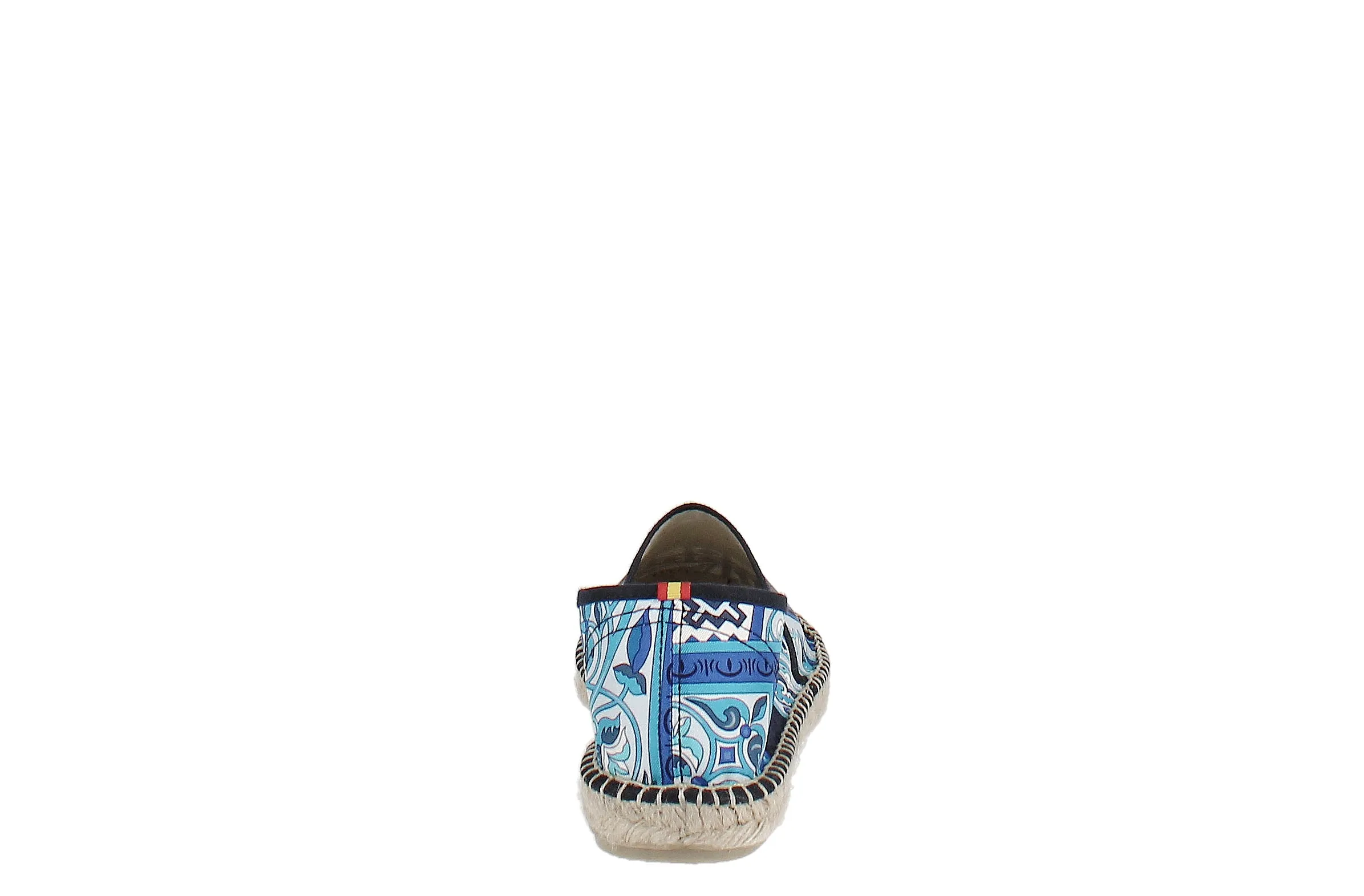 Respoke Women's Luna Toyo Printed Espadrille Flats BLUE/ BLACK 38/ 7.5