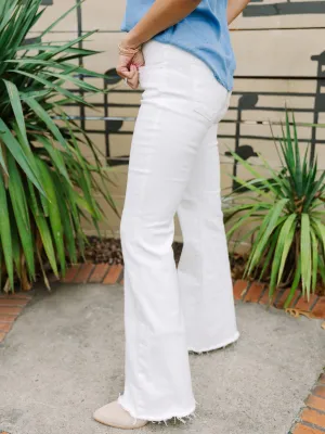 Risen Mid Rise Tummy Control Flares