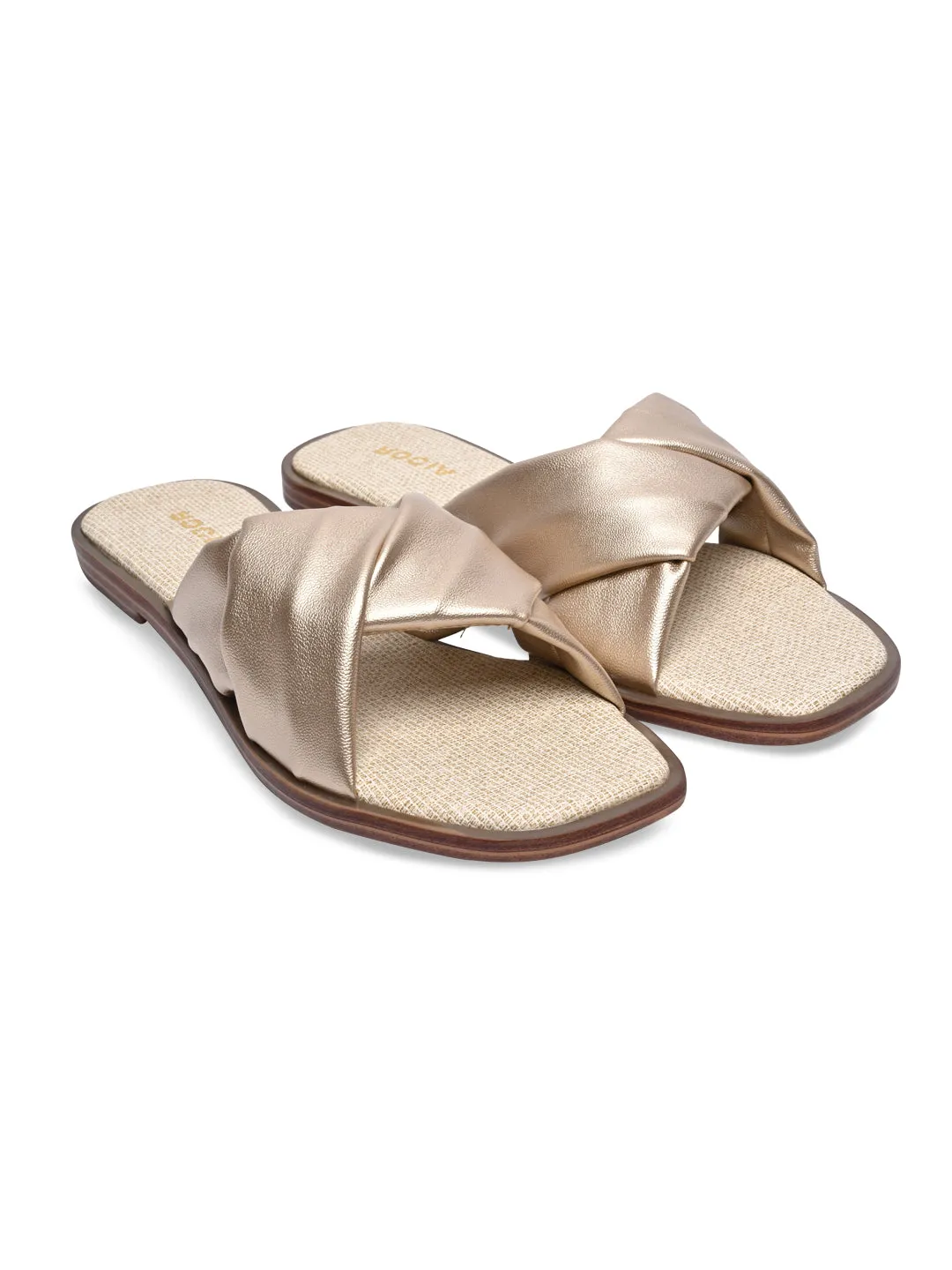 Rocia By Regal Gold Women Casual Comfortable Flats