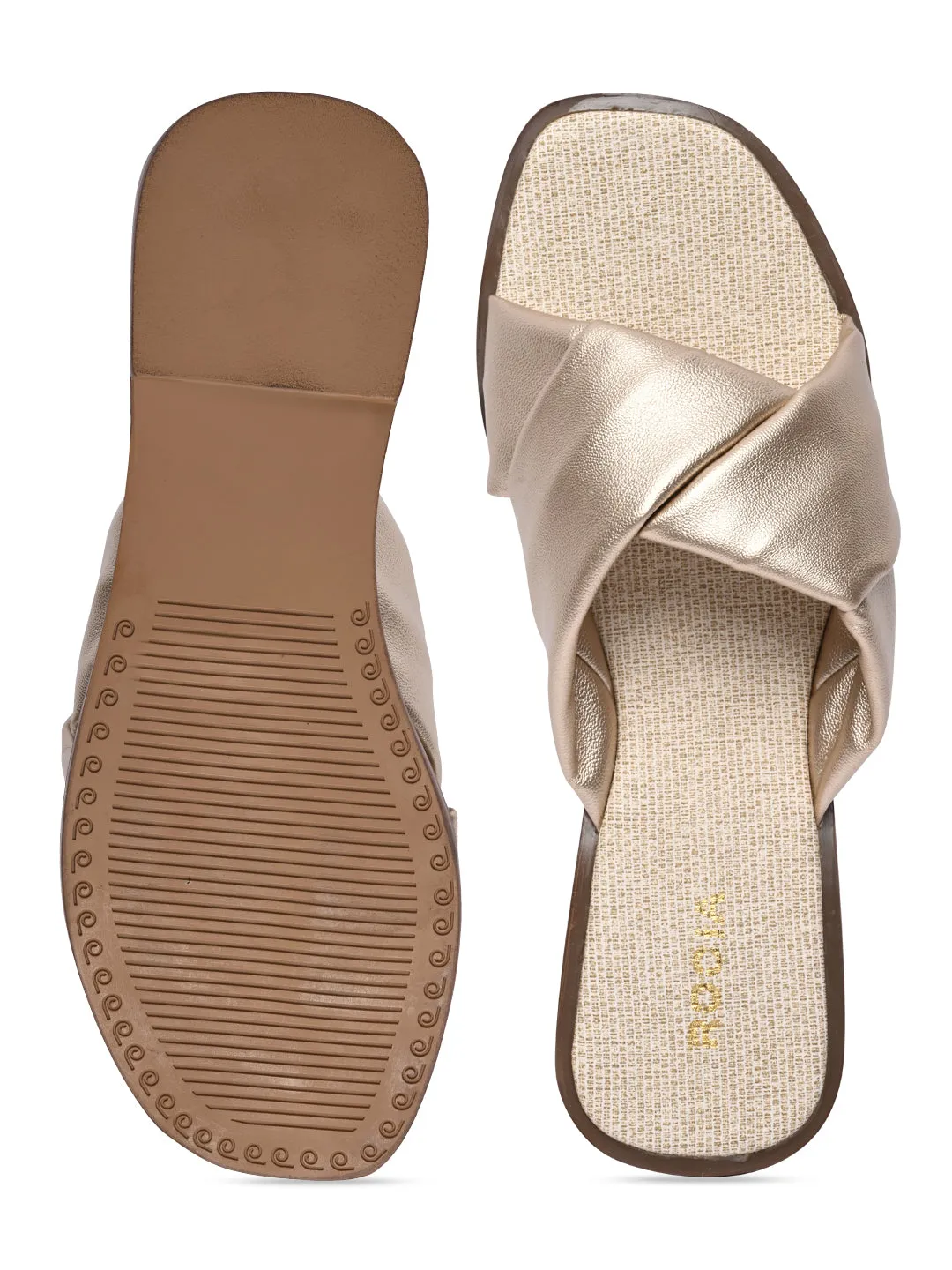 Rocia By Regal Gold Women Casual Comfortable Flats