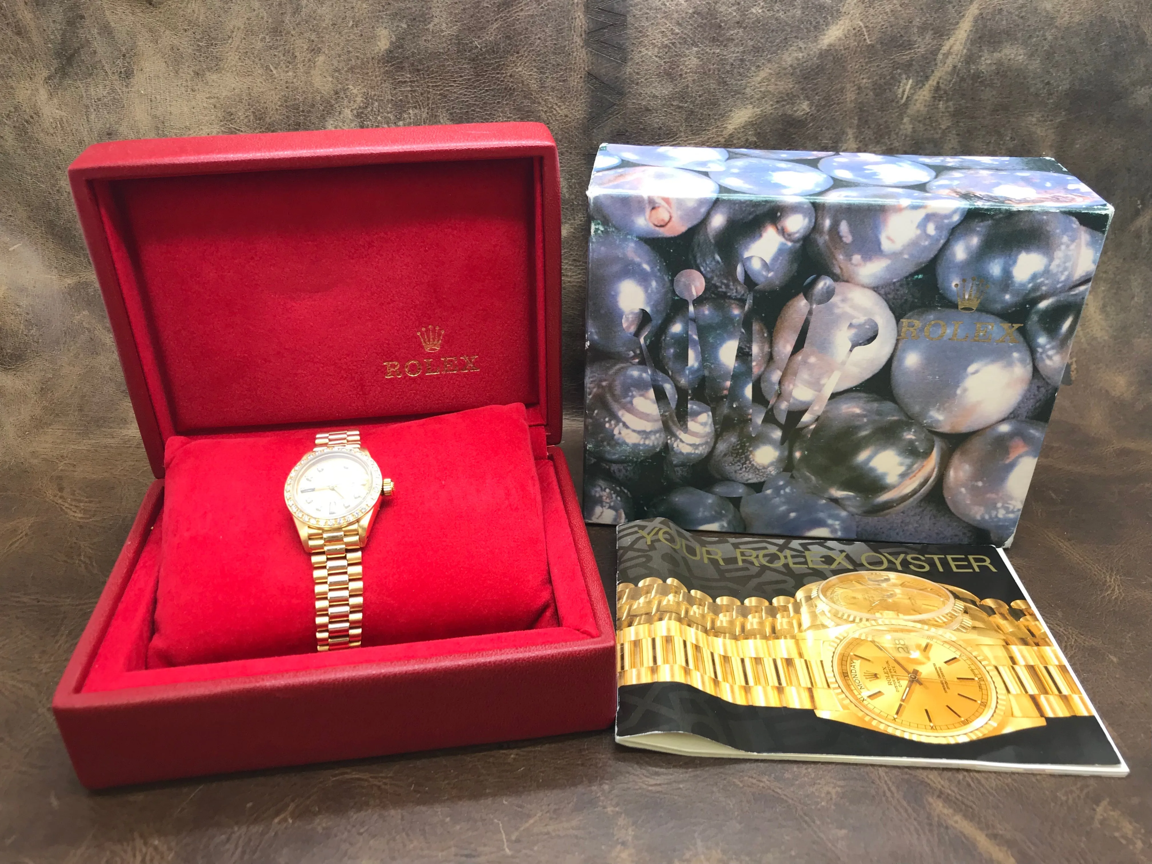 Rolex Datejust 26mm 6917 Custom Diamond White Dial Automatic Women's Watch