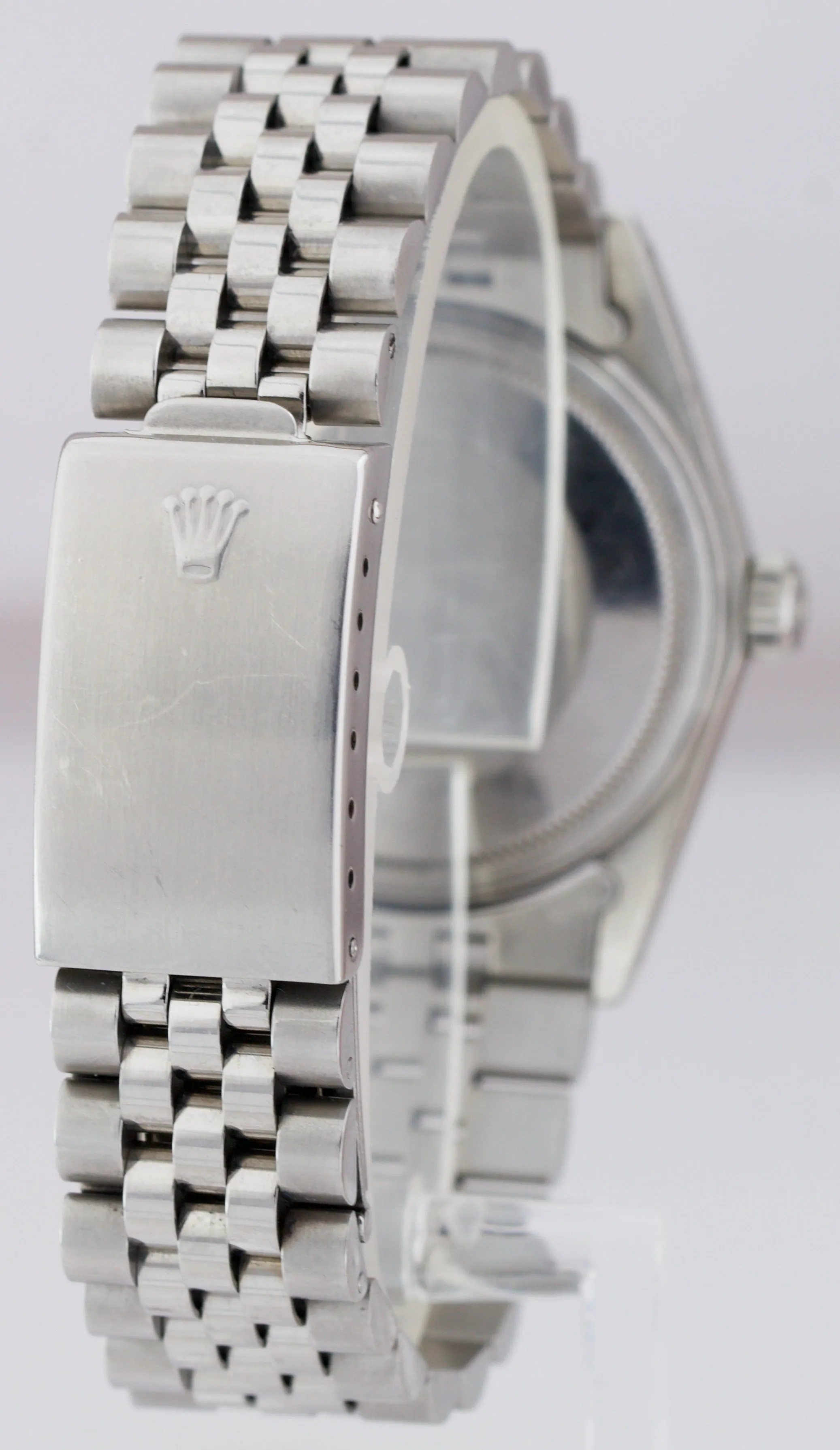 Rolex DateJust 36mm 16014 Stainless Silver DIAMOND DIAL White Gold Jubilee Watch