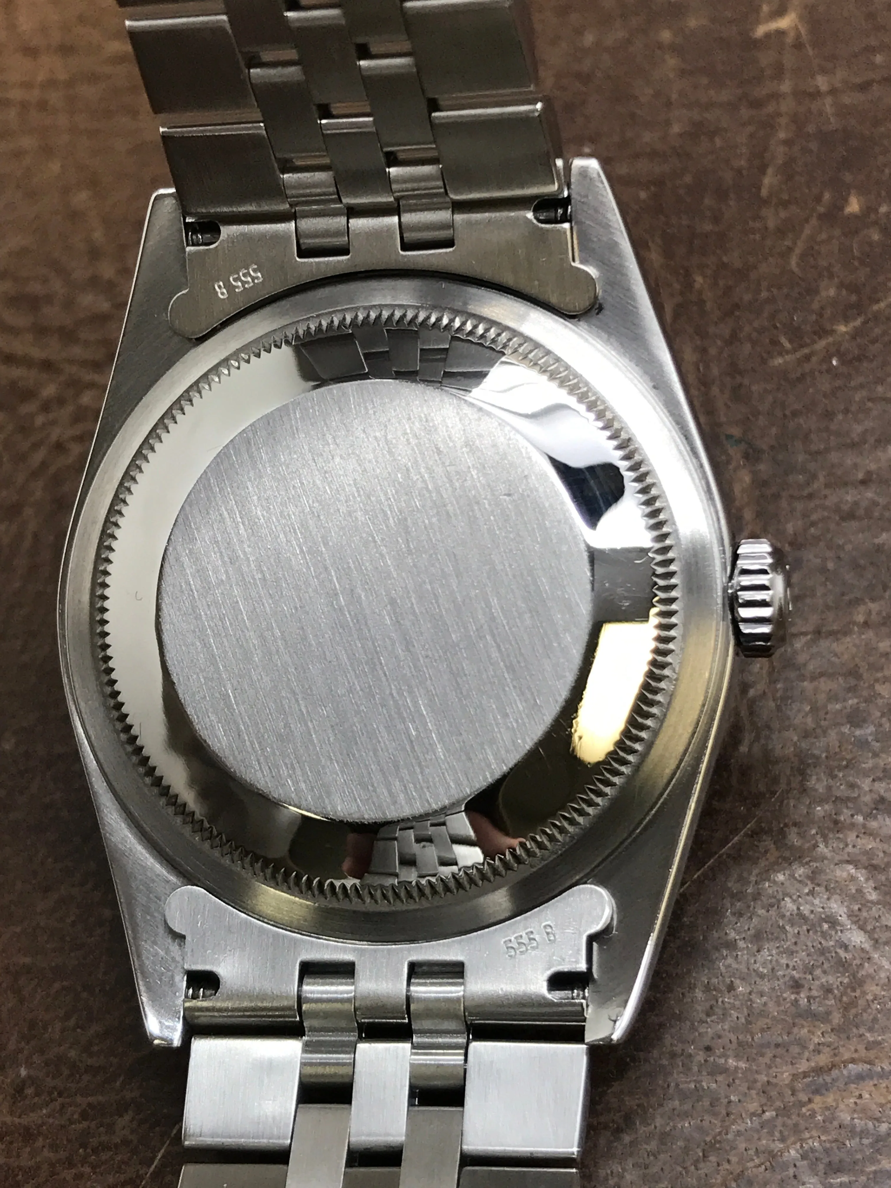 Rolex Datejust 36mm 16220 Custom Diamond Black Dial Automatic Watch