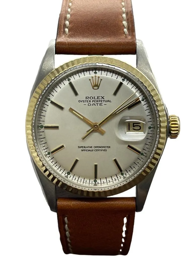 Rolex Datejust 36mm Custom 1601 Silver Dial Automatic Watch