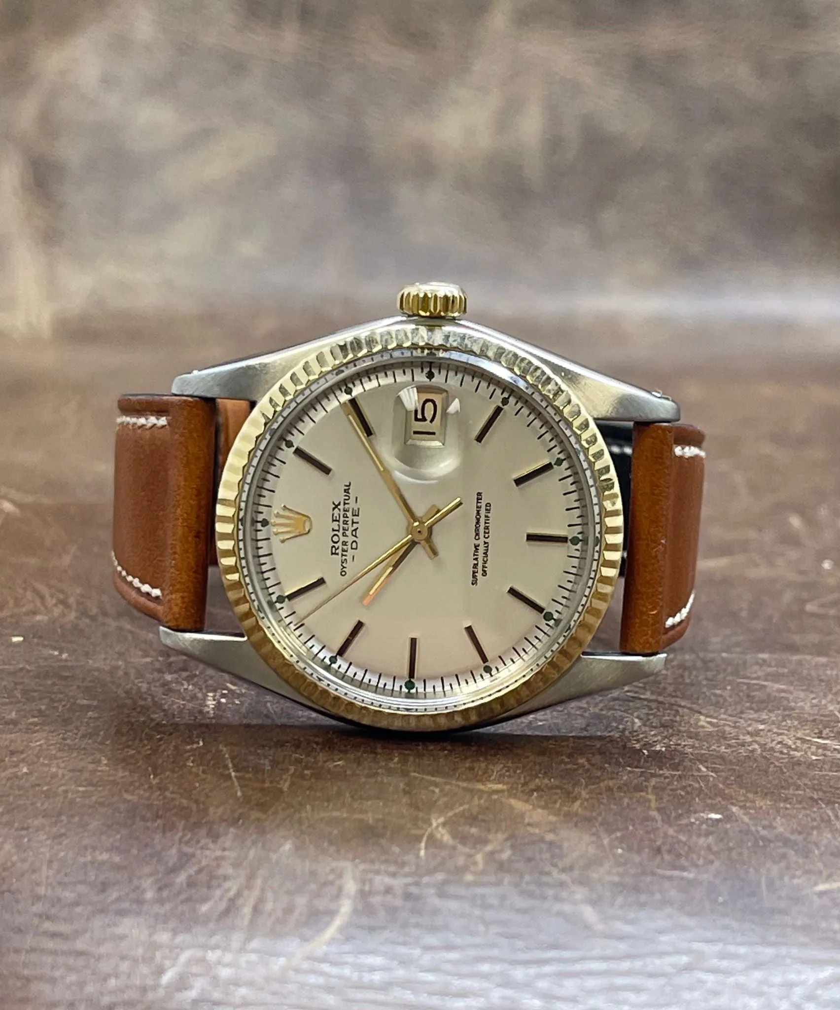 Rolex Datejust 36mm Custom 1601 Silver Dial Automatic Watch