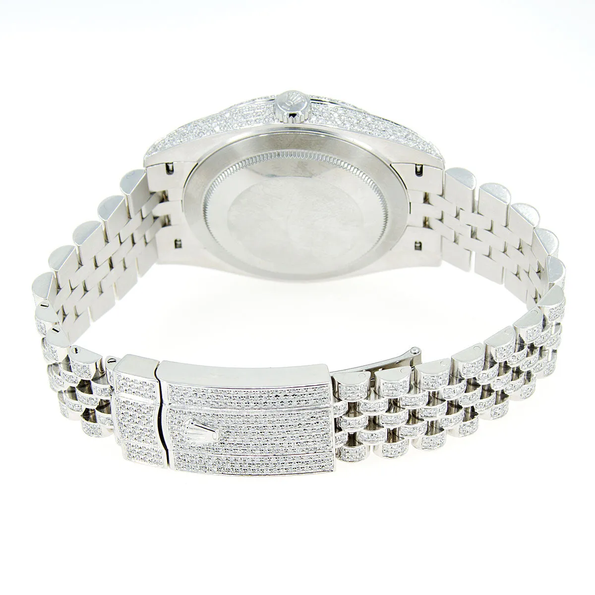 Rolex Datejust 41 with Custom Diamonds & Rainbow Dial