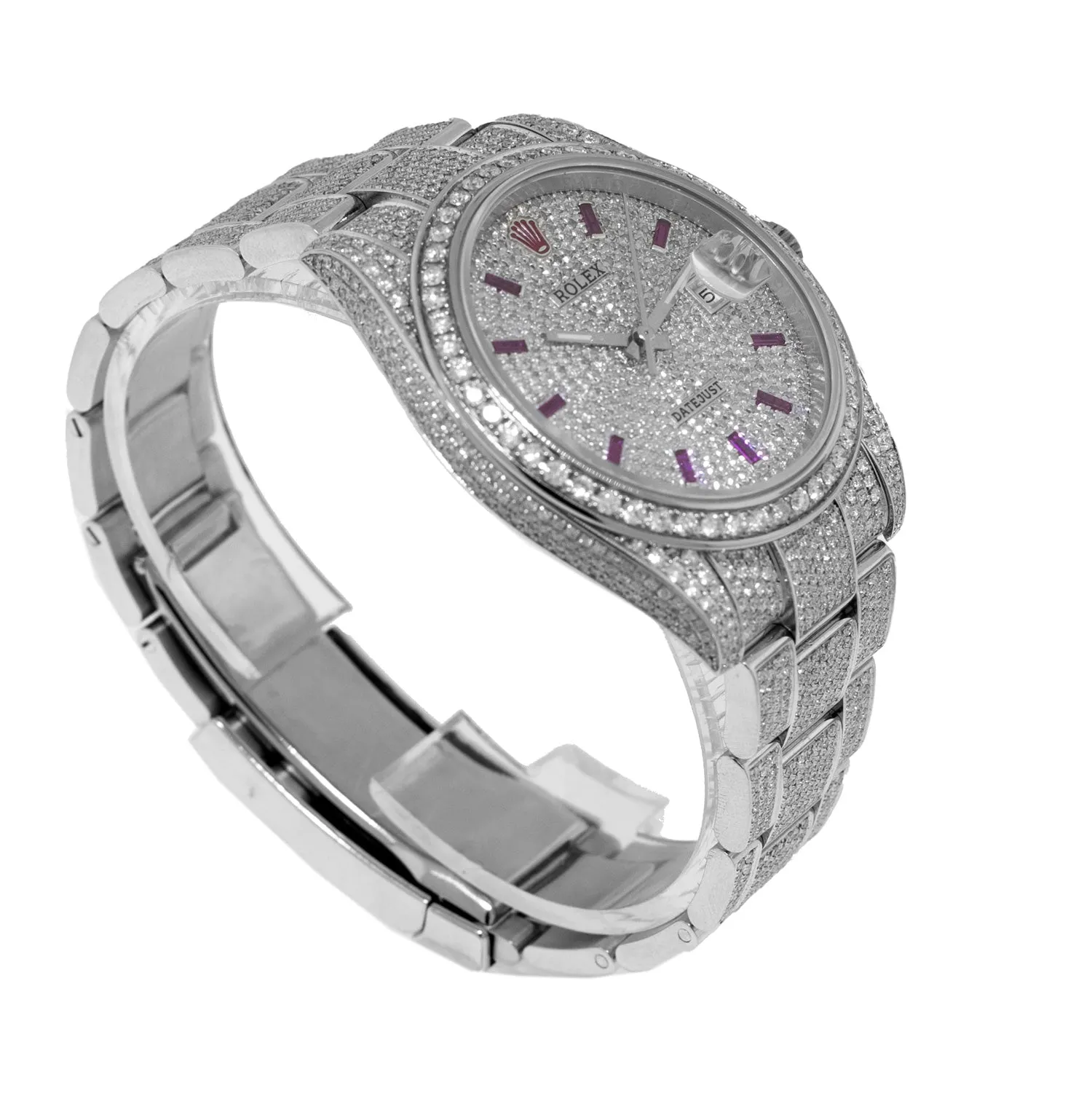 Rolex Datejust 41mm Stainless Steel Diamond Dial & Diamond Bezel 126300
