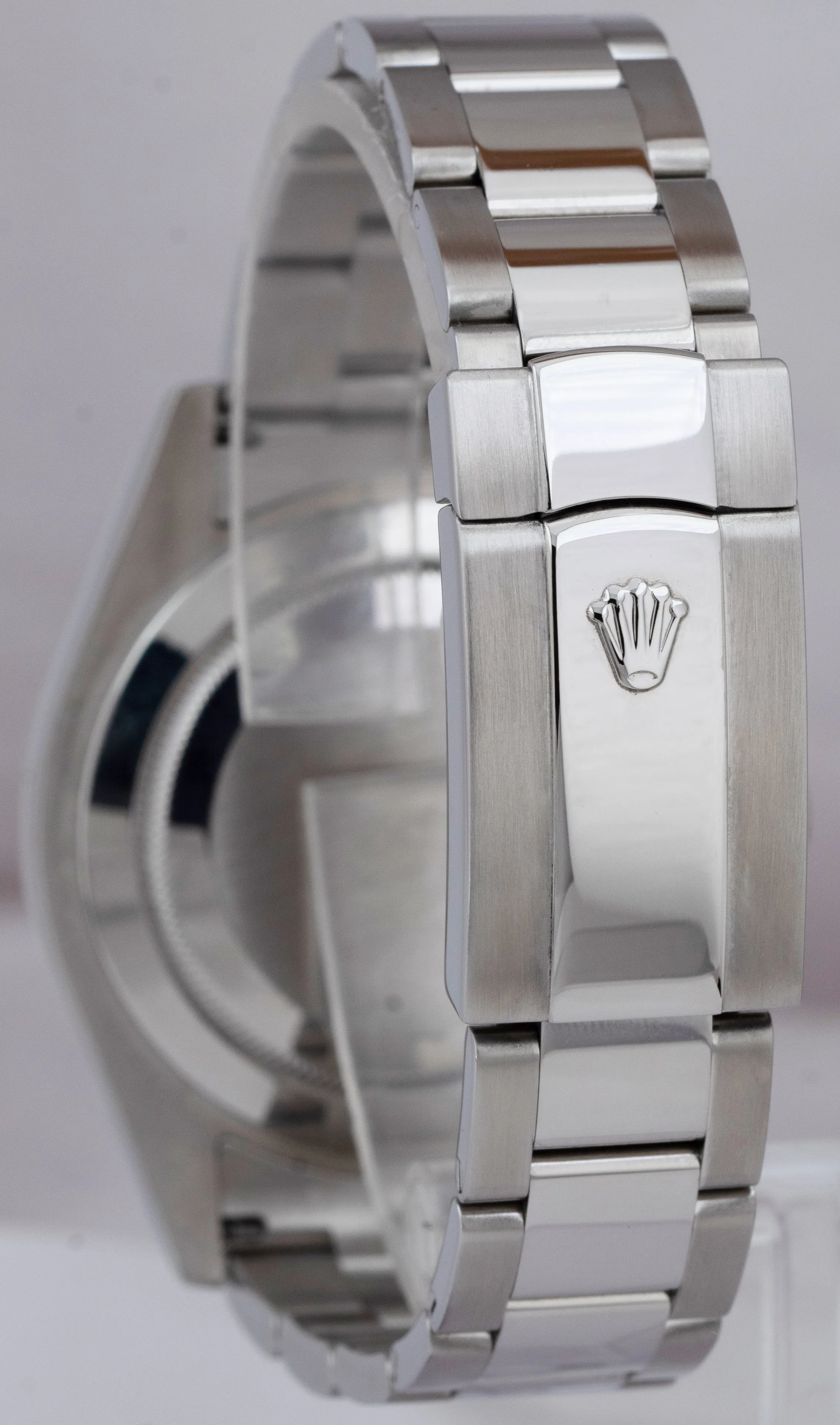 Rolex DateJust II 41mm Silver DIAMOND 41mm Fluted Steel Watch 116334 PAPERS