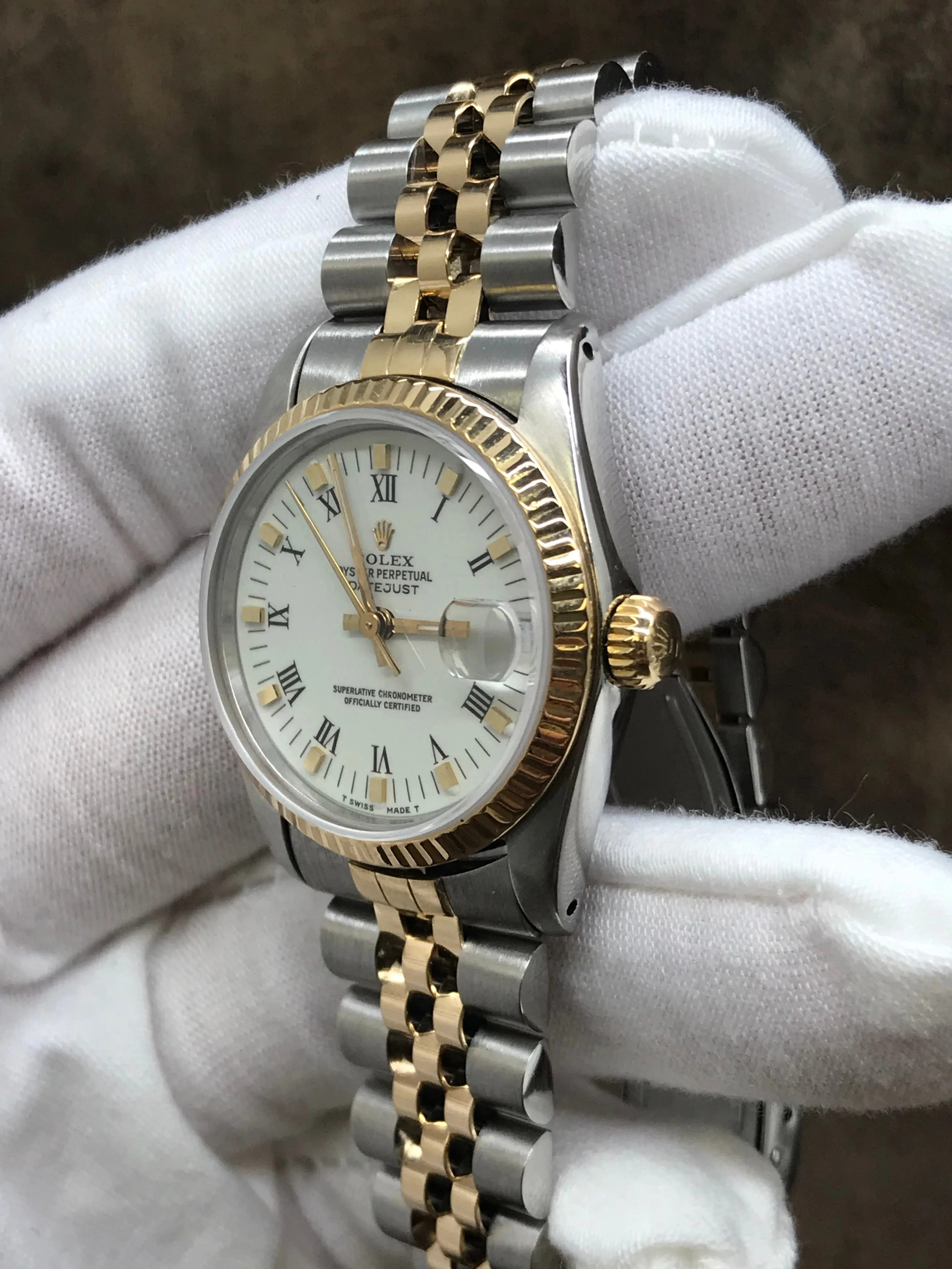 Rolex Datejust Midsize 31mm 68273 White Dial Automatic Women's Watch