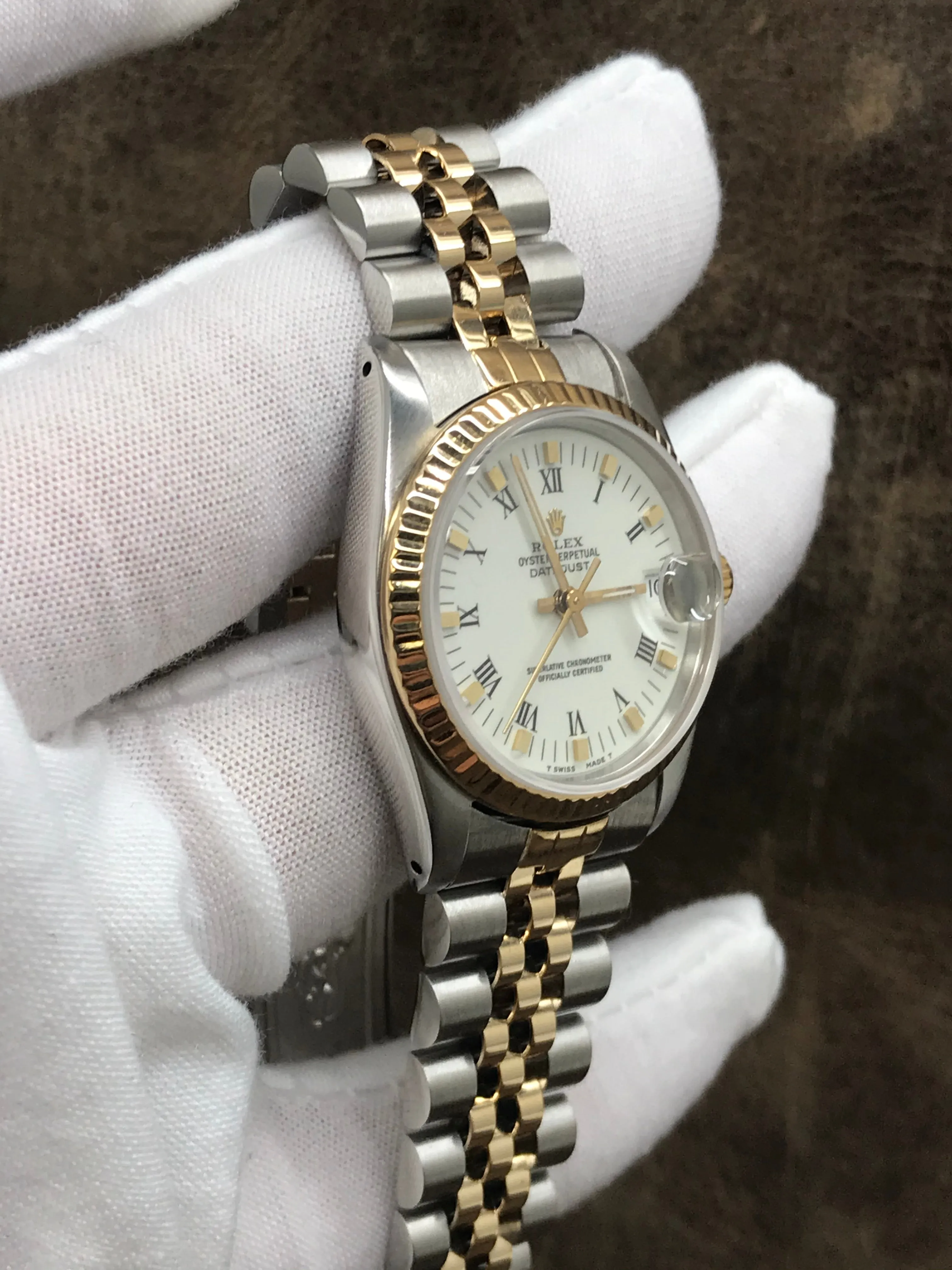Rolex Datejust Midsize 31mm 68273 White Dial Automatic Women's Watch
