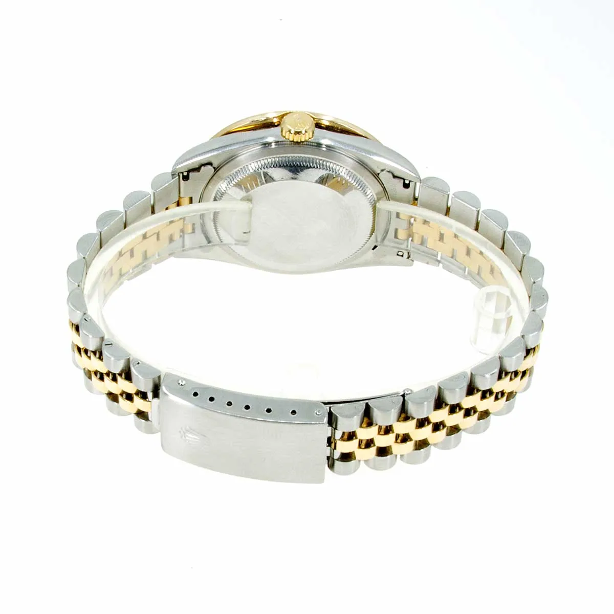 Rolex Datejust SS/18K Pyramid Roman Dial with Diamond Bezel