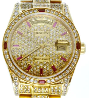 Rolex Day-Date Diamond & Ruby President