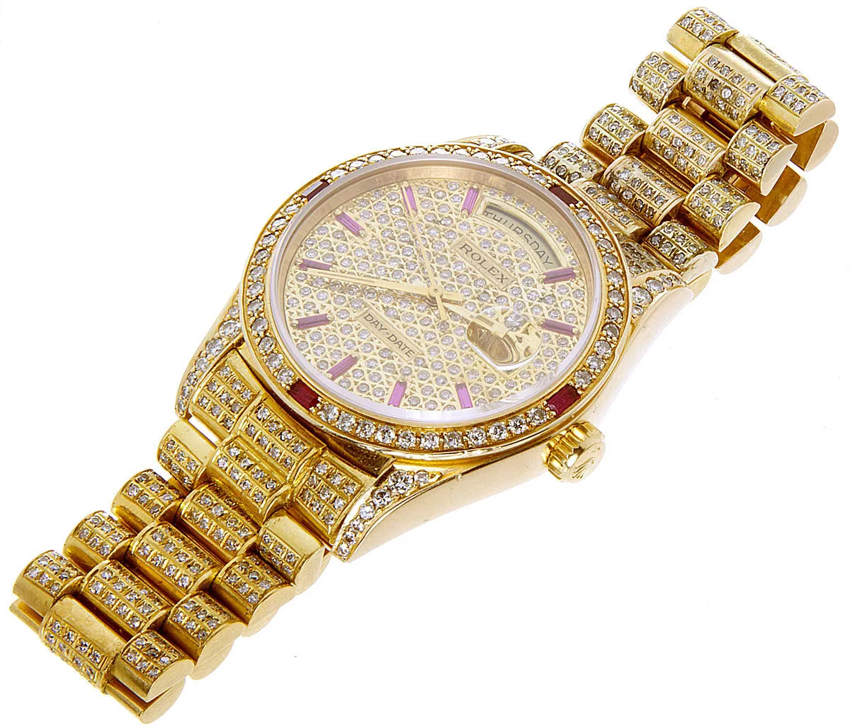 Rolex Day-Date Diamond & Ruby President