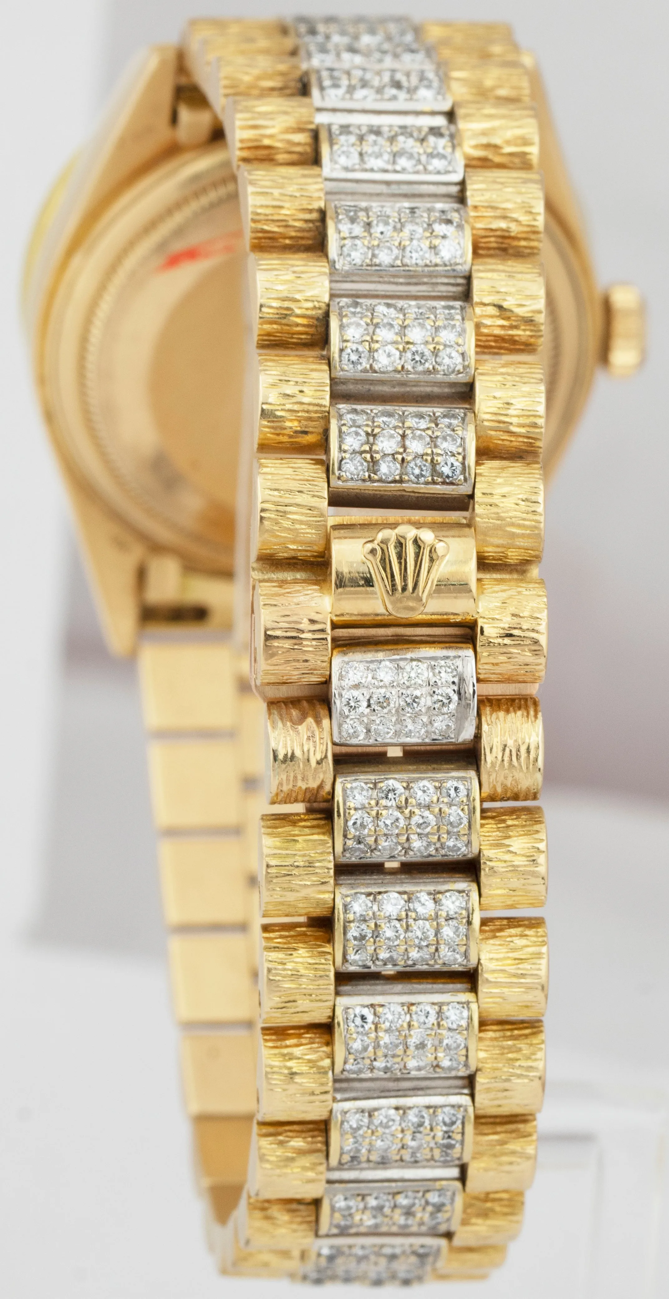 Rolex Day-Date President Black DIAMOND 36mm 18K Gold Automatic Watch 18038