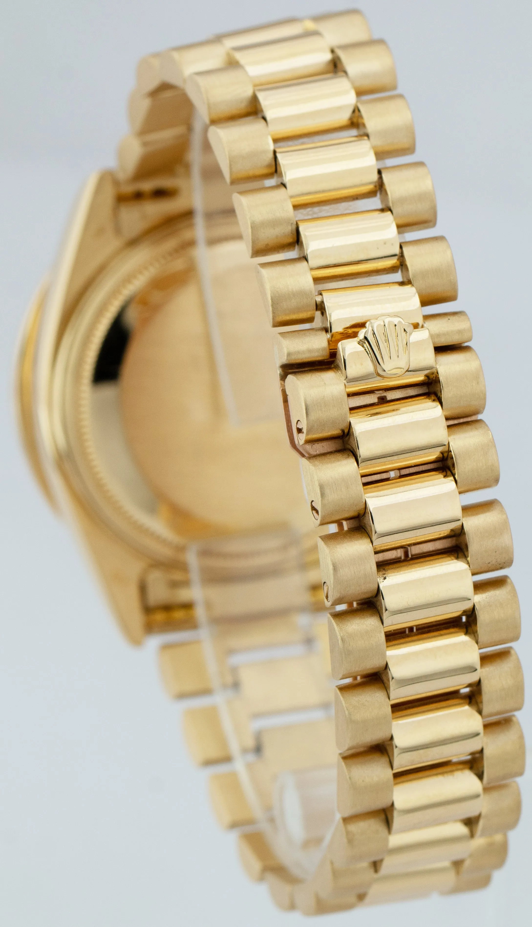 Rolex Day-Date President Champagne DIAMOND String 18038 36mm 18K Gold Watch