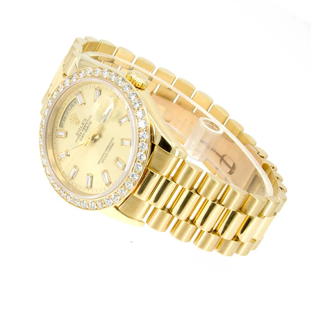 Rolex Day-Date President with Diamond Dial & Bezel