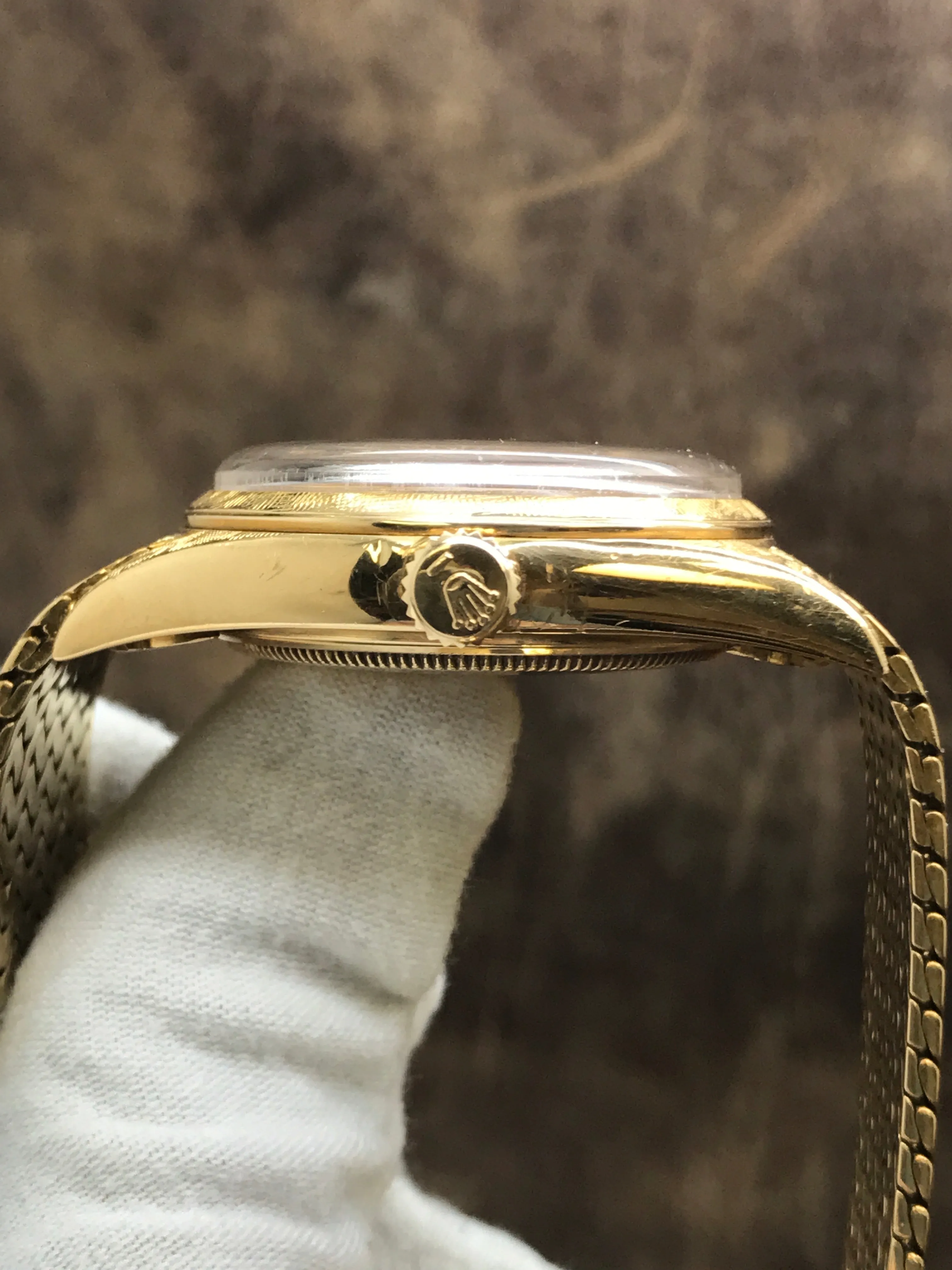 Rolex Day Date Rare Florentine Finish 1806 Champagne Dial Automatic Watch
