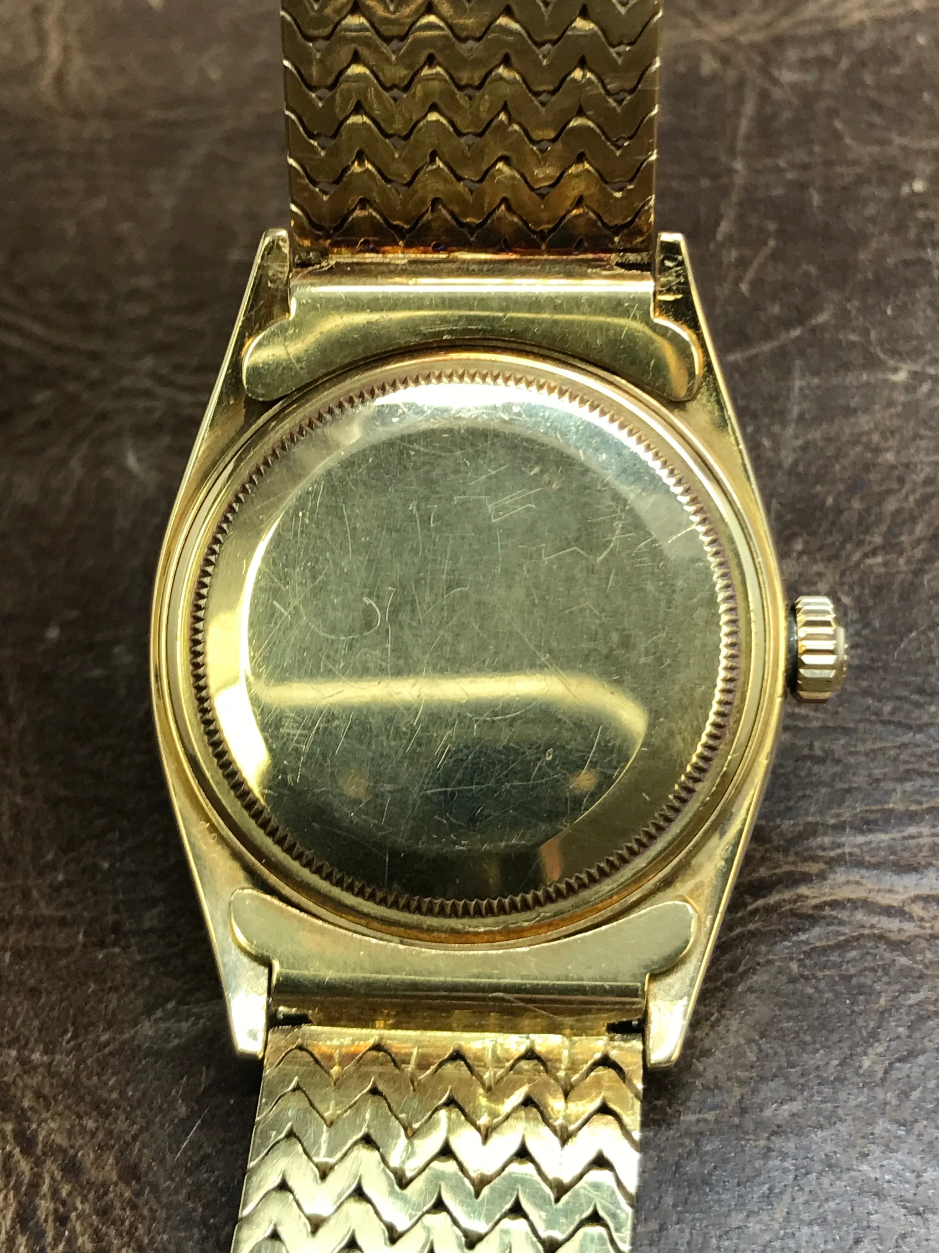 Rolex Day Date Rare Florentine Finish 1806 Champagne Dial Automatic Watch