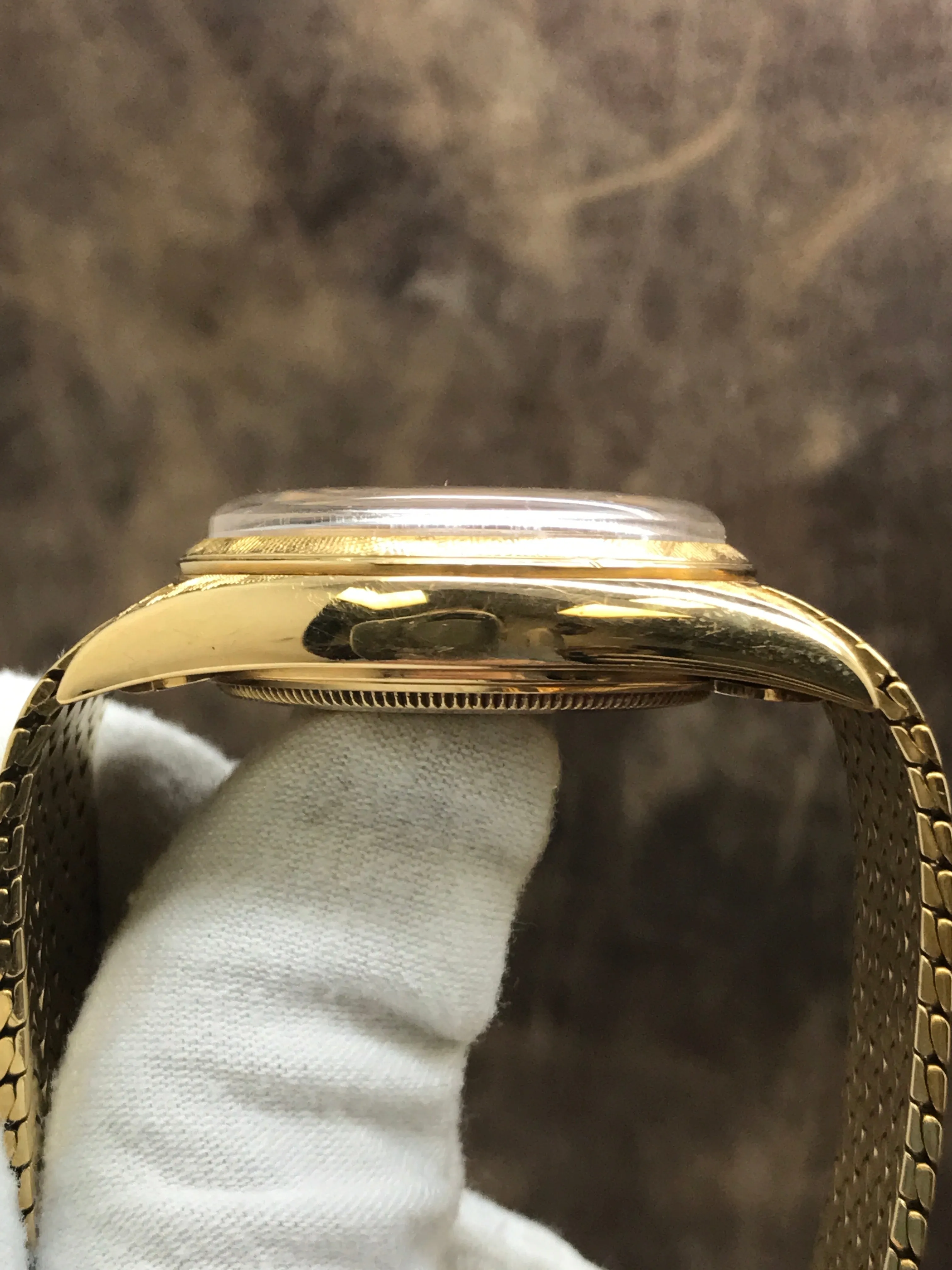 Rolex Day Date Rare Florentine Finish 1806 Champagne Dial Automatic Watch
