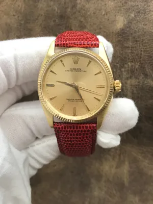 Rolex Oyster Perpetual 1005 Champagne Dial Automatic Watch