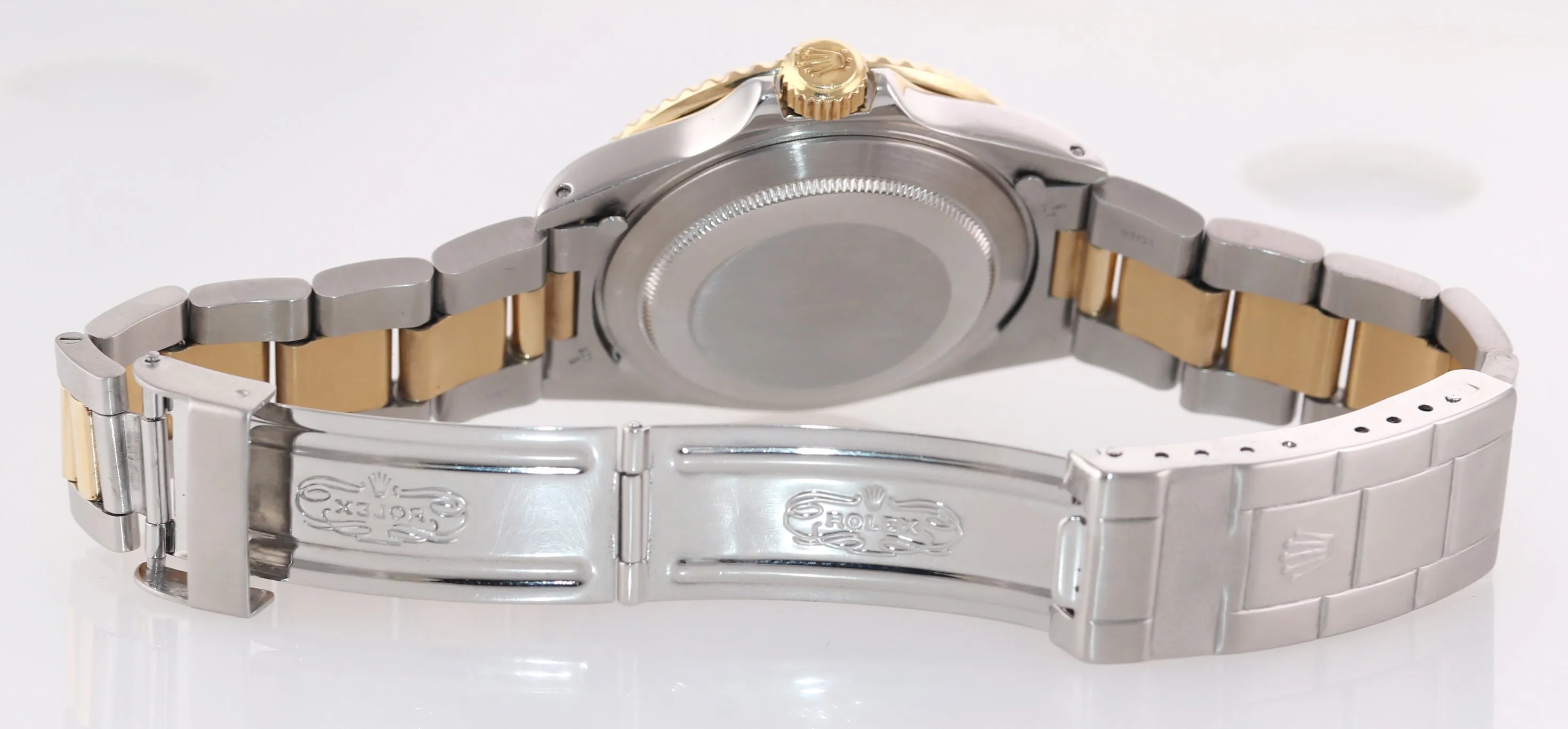 Rolex Submariner 16803 Two Tone Gold Steel Champagne Diamond Watch Box