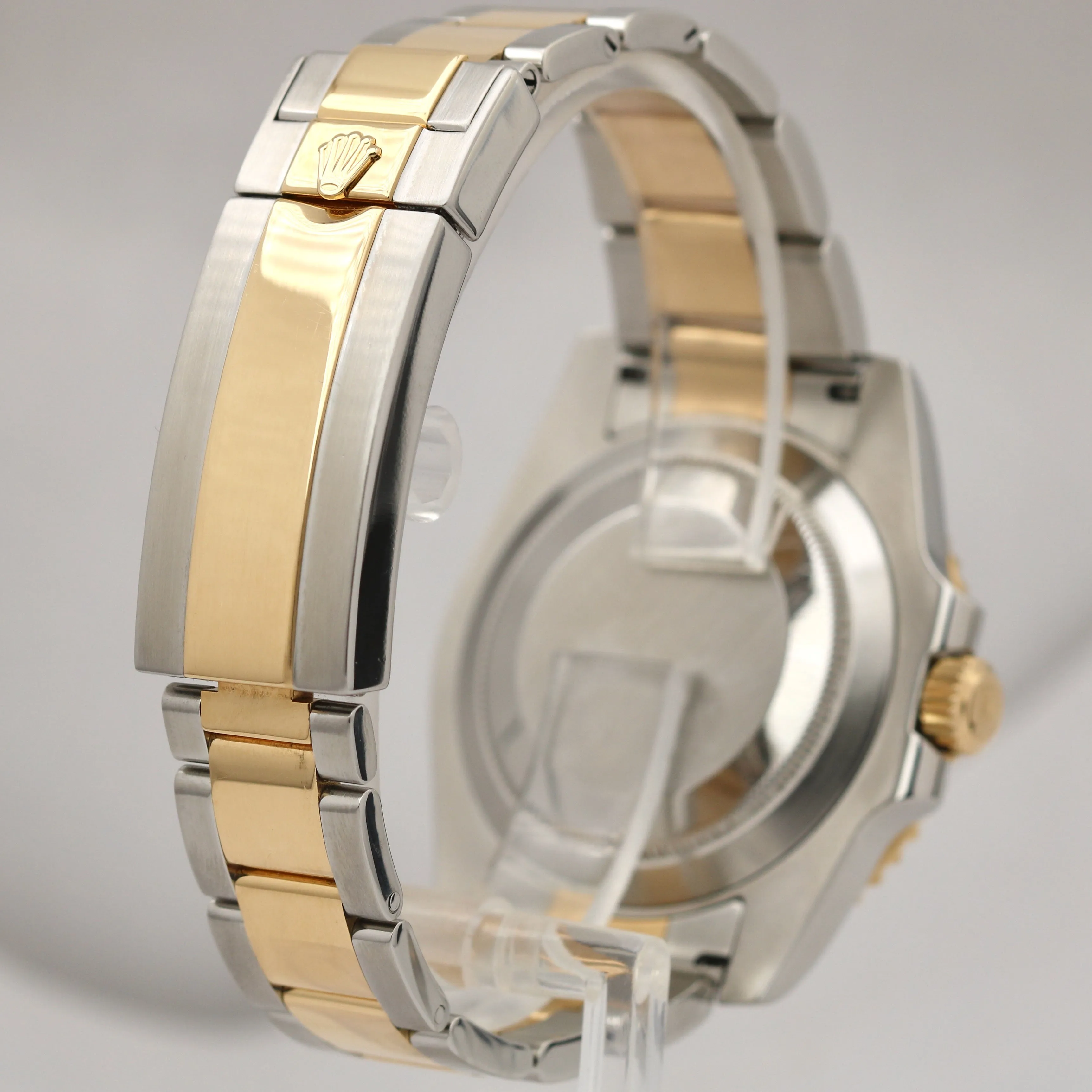 Rolex Submariner 18K Two-Tone Yellow Gold BLUE DIAMOND DIAL 116613 Date Watch