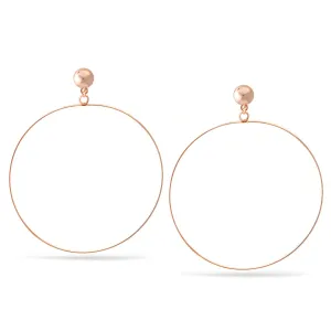 ROSE GOLD CIRCLE POST EARRINGS #SWKK-11237RG