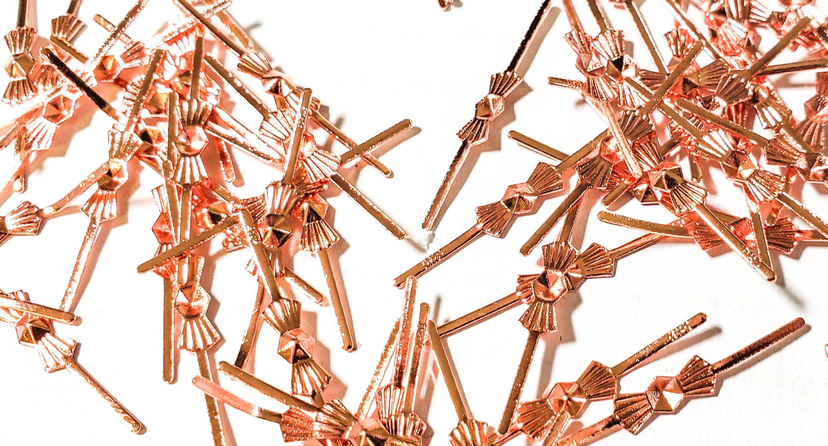 Rose Gold Tone 33mm Bowtie Chandelier Connectors
