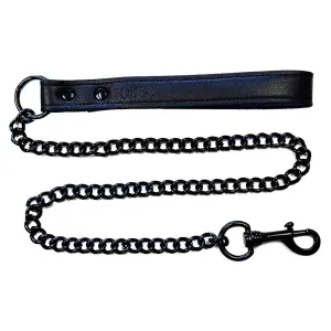 Rouge Leather Lead - Black on Black