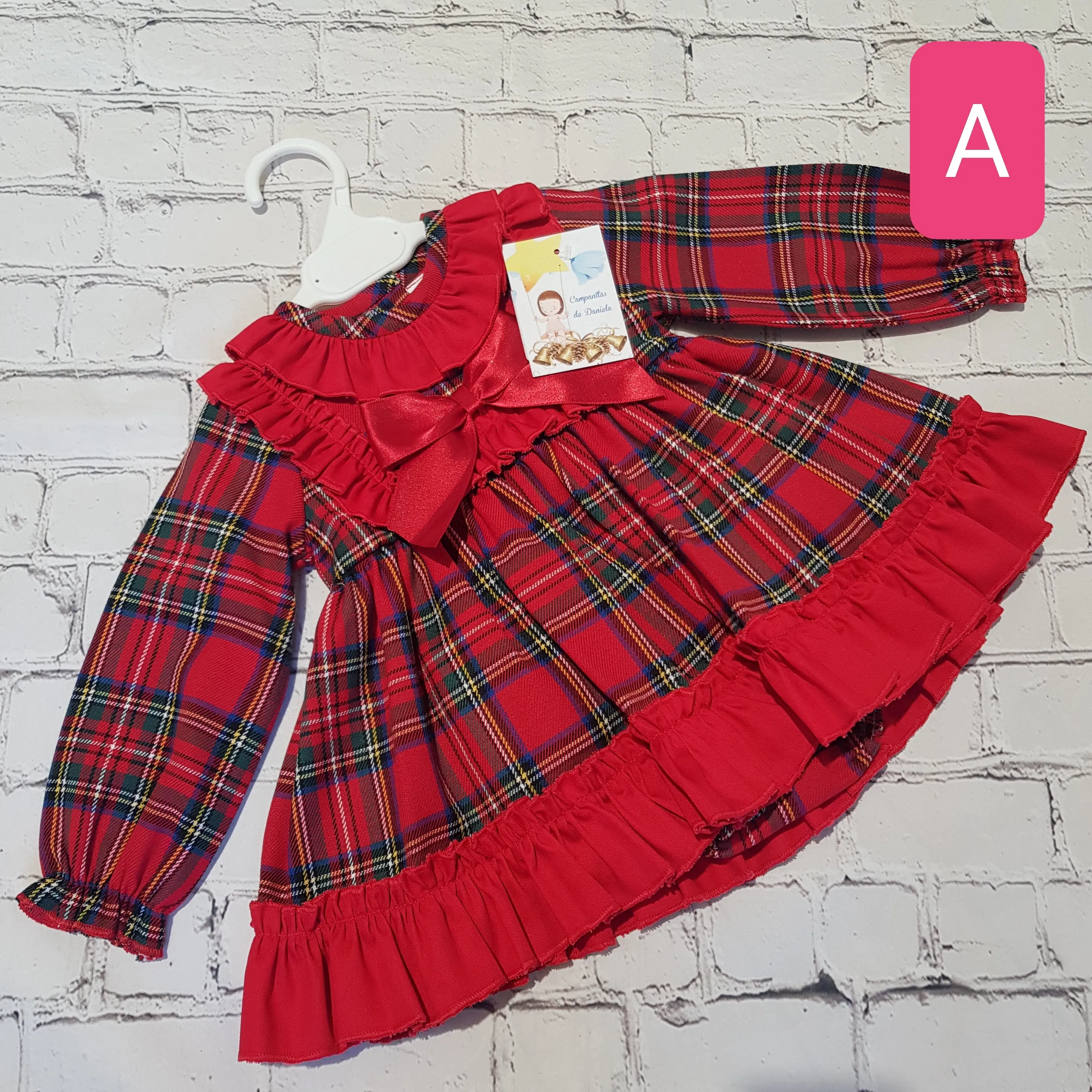 SALE 6m Red Tartan Dresses