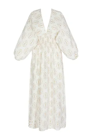 Sand floral - Olivia Dress