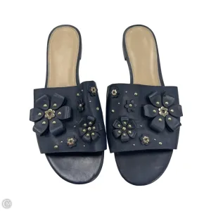 Sandals Flats By Michael By Michael Kors In Navy, Size: 10