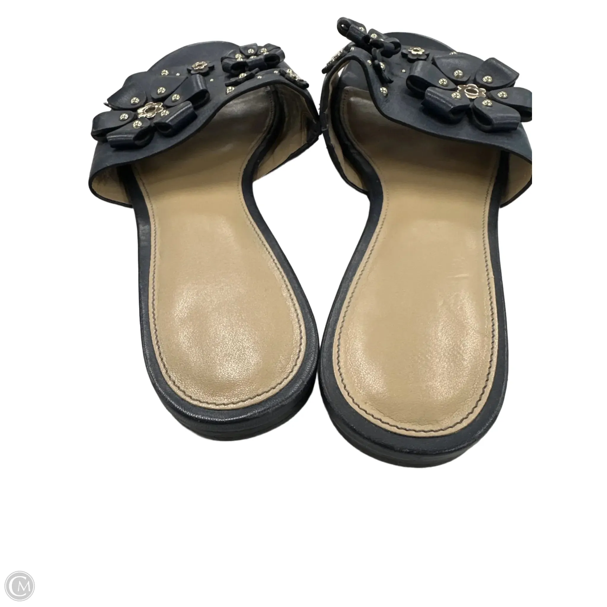 Sandals Flats By Michael By Michael Kors In Navy, Size: 10