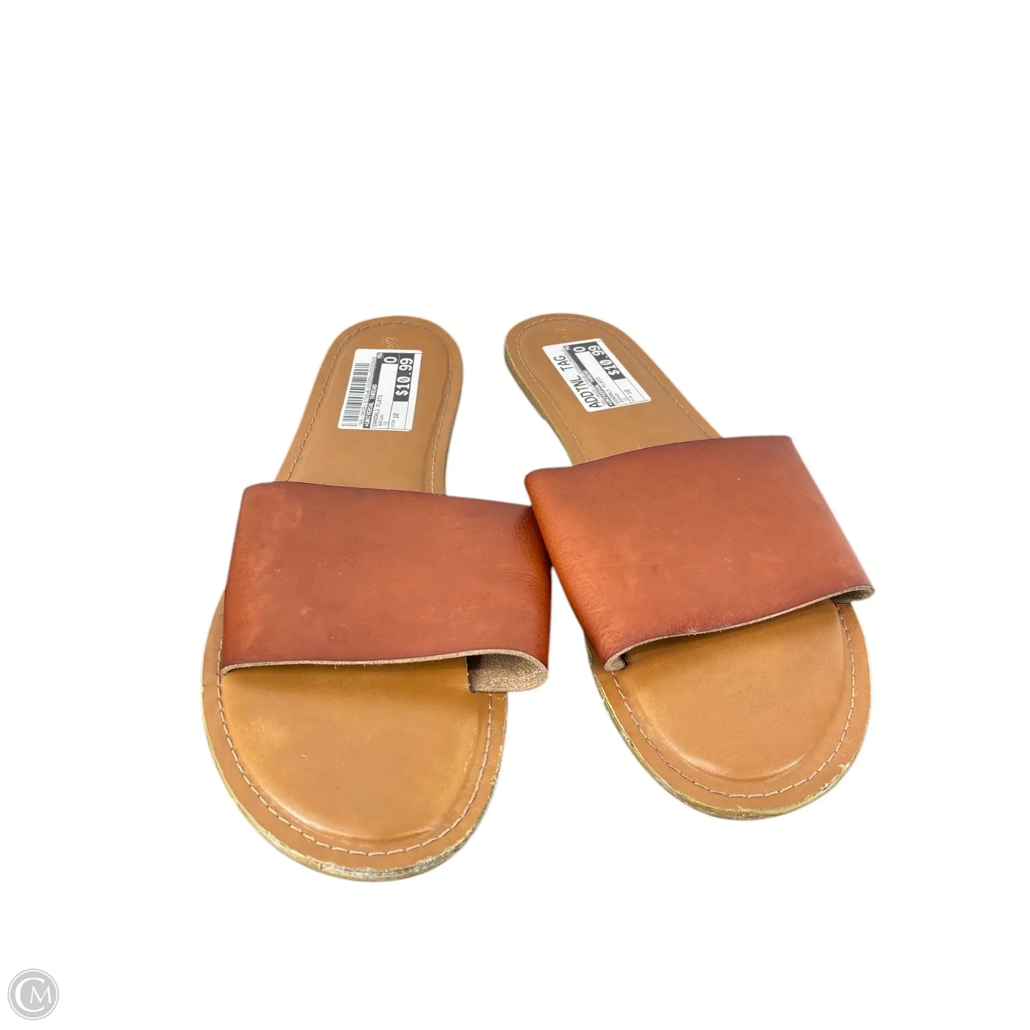Sandals Flats By Universal Thread In Brown, Size: 10