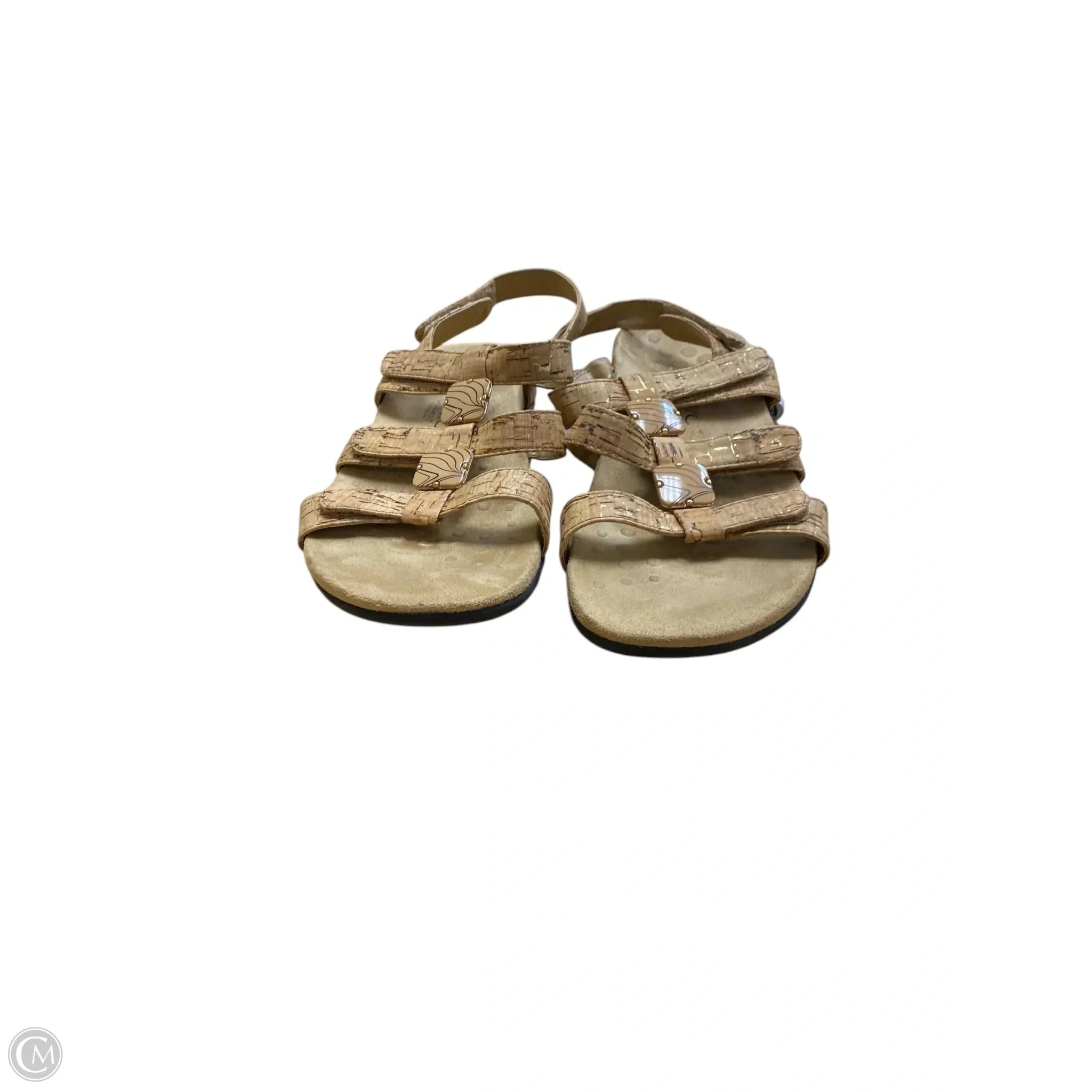 Sandals Flats By Vionic In Animal Print, Size: 8