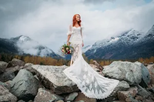 Sexy Sheer Mermaid Wedding Dress (#Kyra)