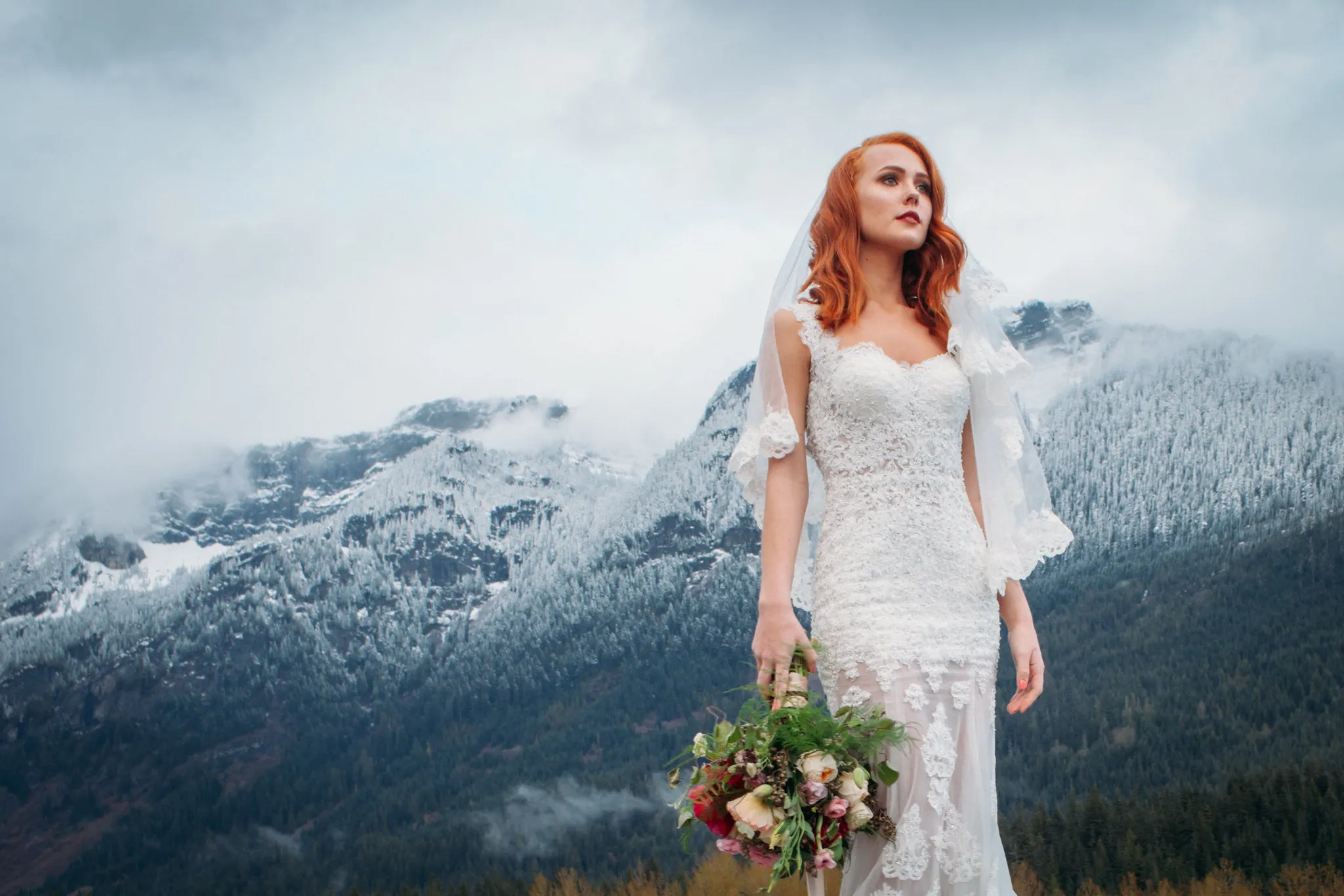 Sexy Sheer Mermaid Wedding Dress (#Kyra)