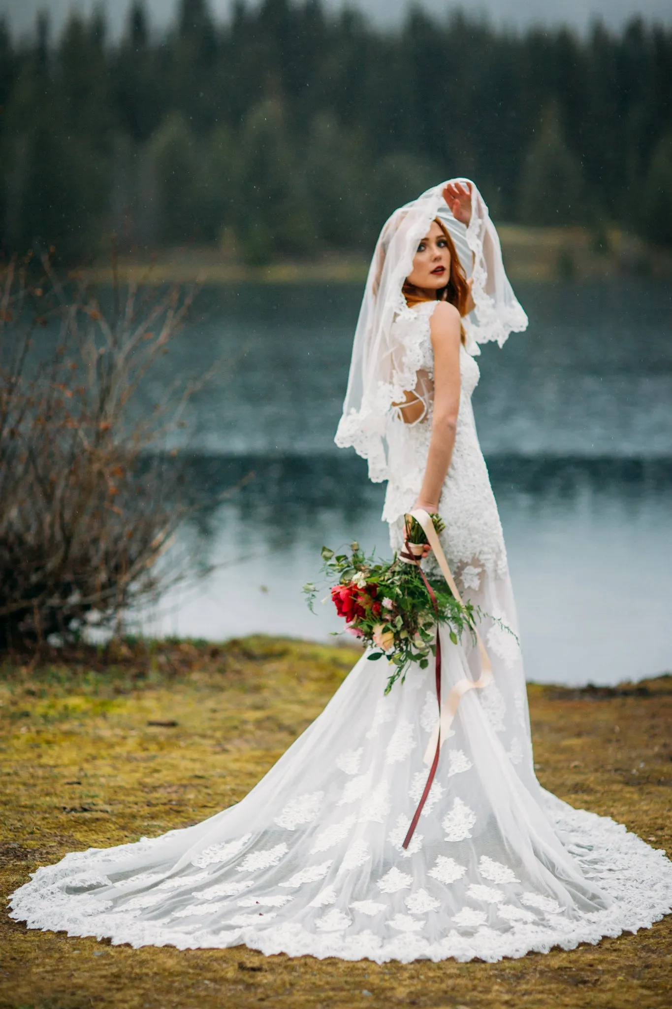 Sexy Sheer Mermaid Wedding Dress (#Kyra)