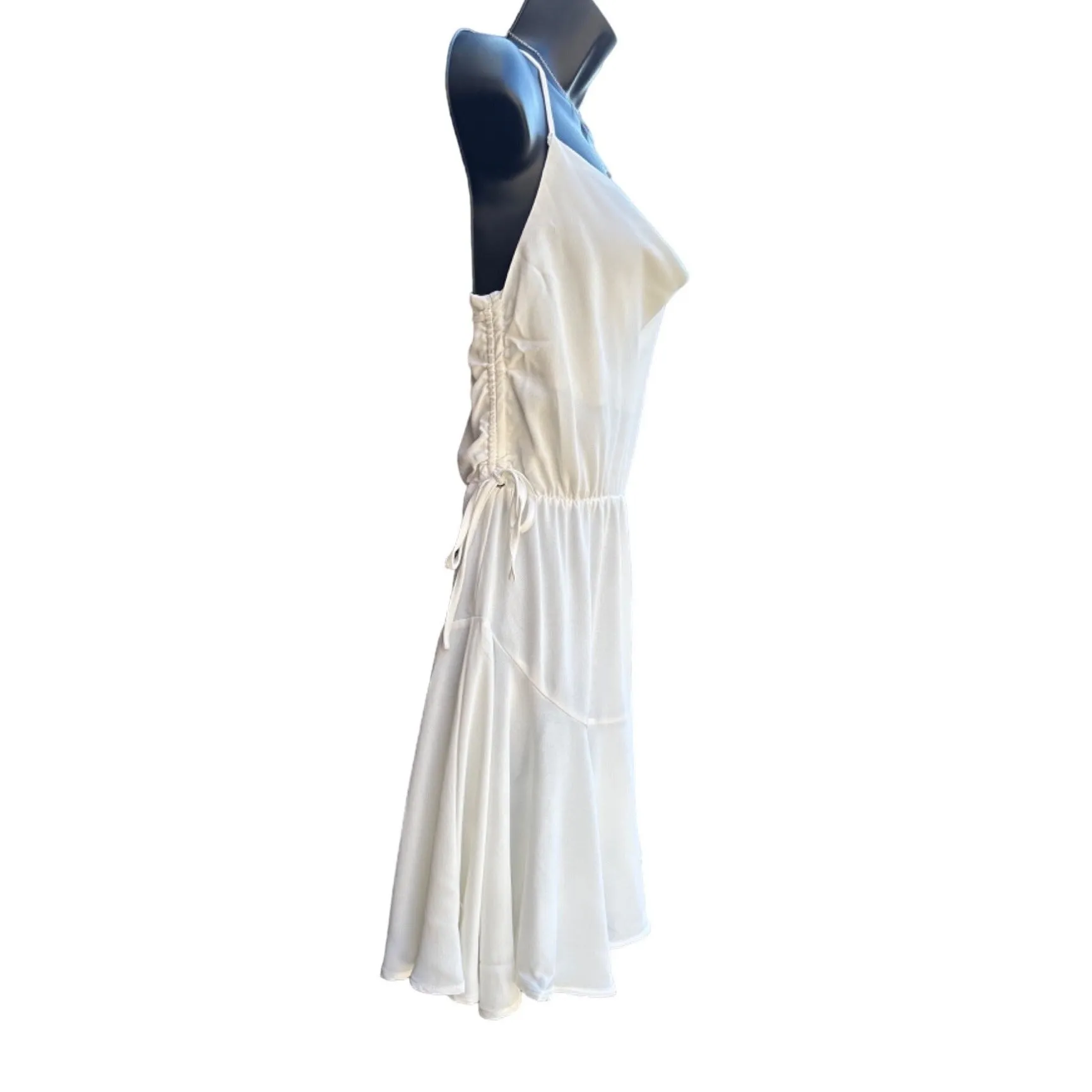 *SHE   SKY White Strappy Fit Flare Mini Dress SS9437