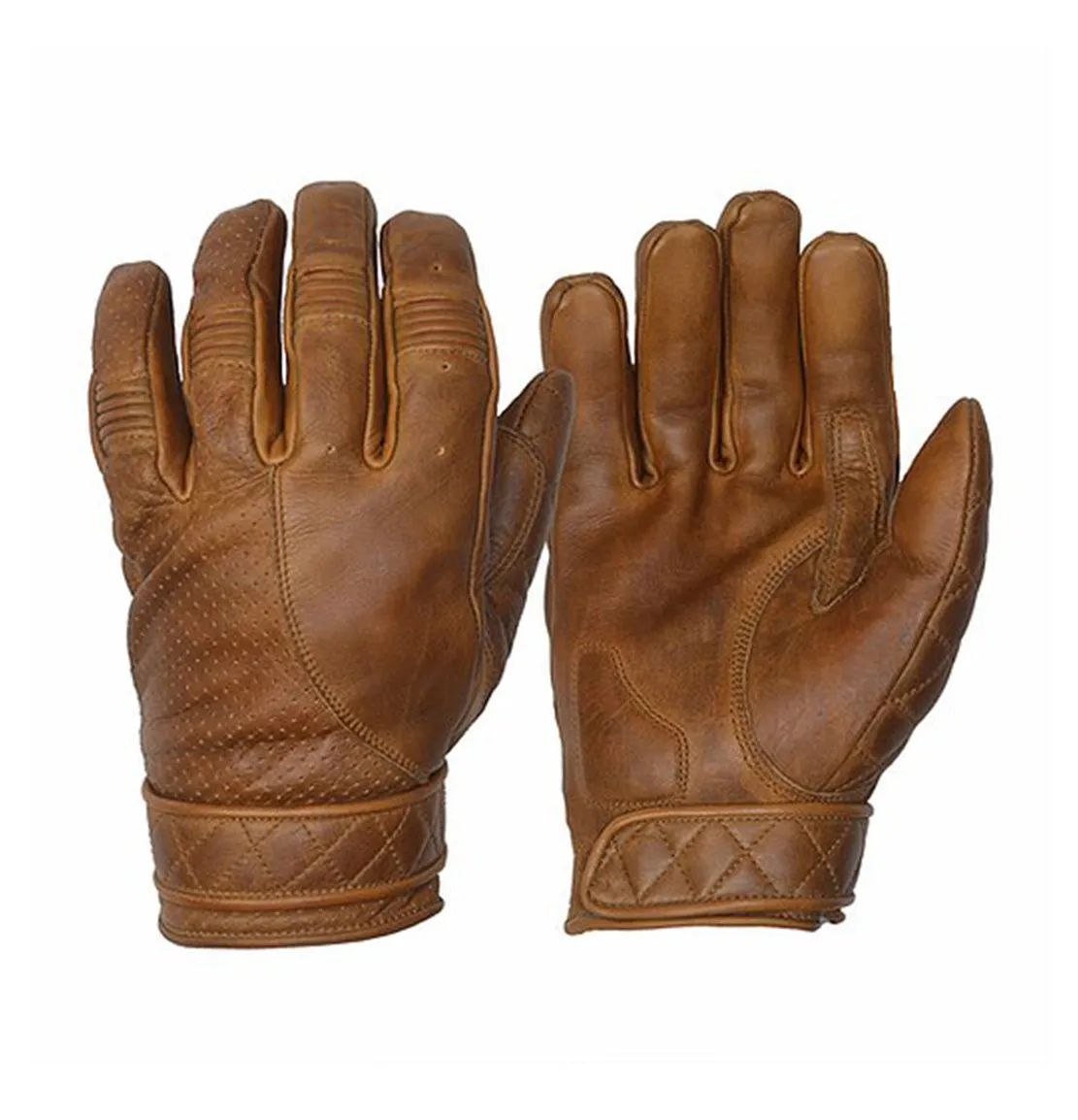 Short Bobber Gloves - Waxed Brown