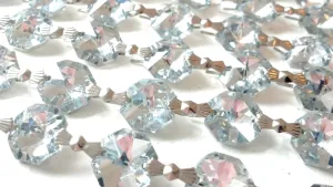 Silver Chandelier Crystal Garland Yard
