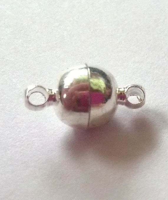 Silver Chandelier Magnets, Silver Magnetic Jewelry Clasps