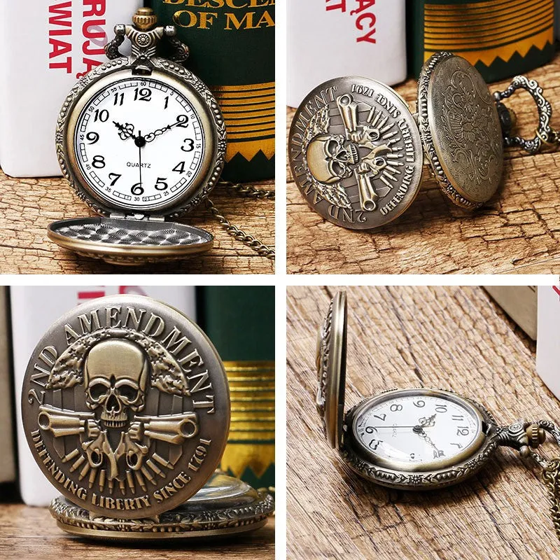 Skull Design Pocket Watch