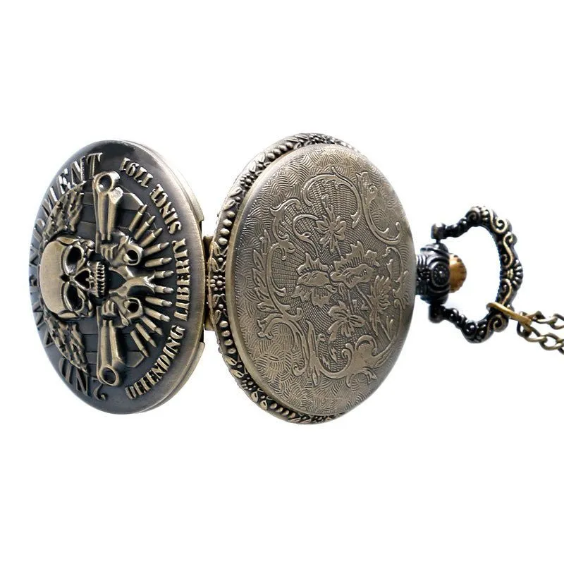Skull Design Pocket Watch