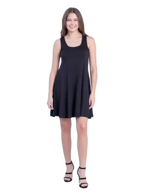 Sleeveless A Line Fit and Flare Skater Dress