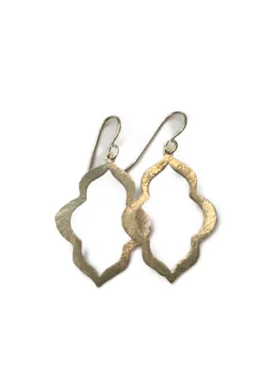Small Light Gold Chandelier Earrings