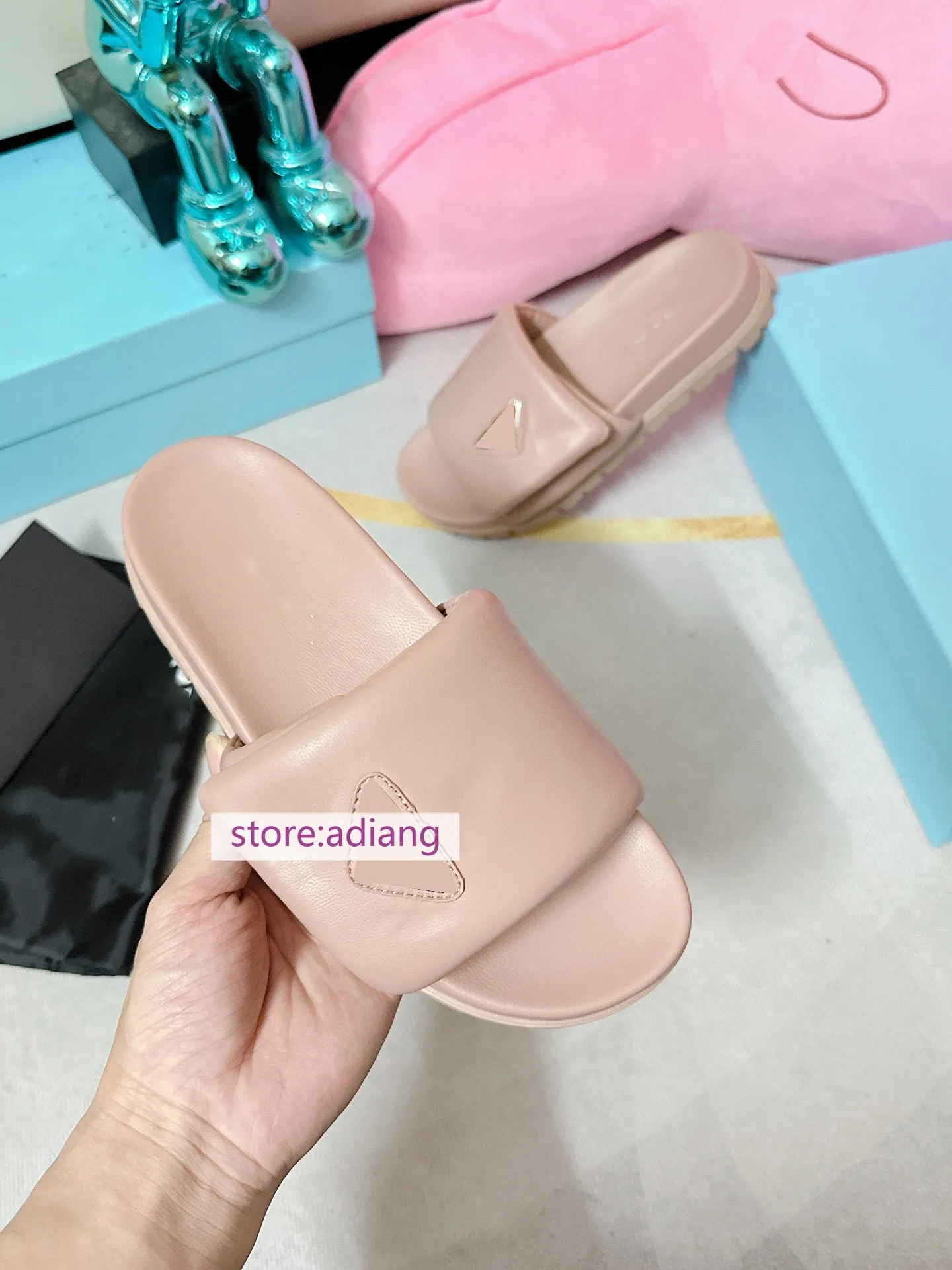 soft lamb leather flats comfort shoes slippers women fashion 2023 35-41 high quality