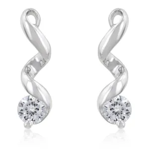 Solitaire Drop Earrings